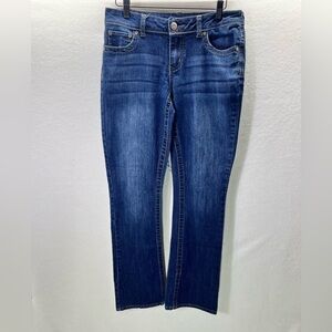 Maurices Bootcut Denim Jeans Womens 4 Long Tall Stretch Blue Denim Cute 1966